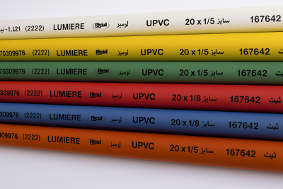 لوله برق upvc خم سرد با نشان لومیر
